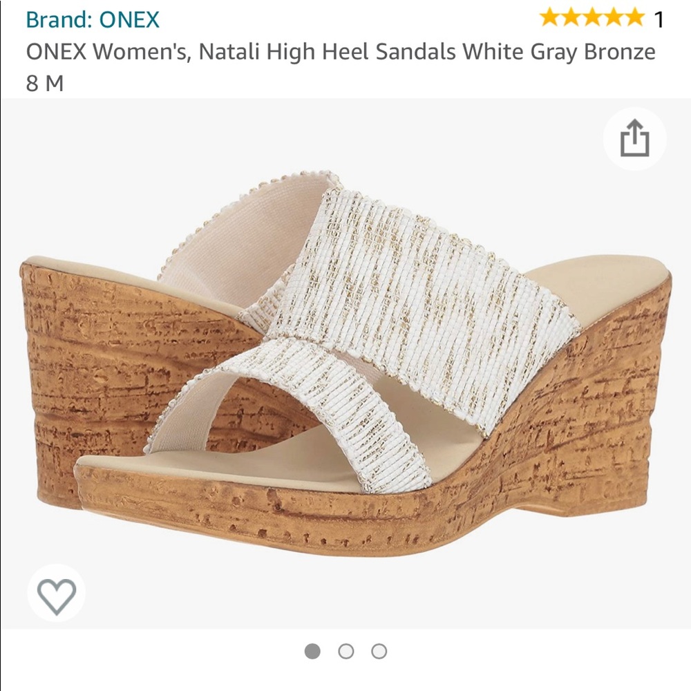 Onex Womens natali high heel Cork Sandal